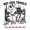 No Bad Trails Just Bad Knees SVG, Bear Hiking SVG PNG DXF EPS