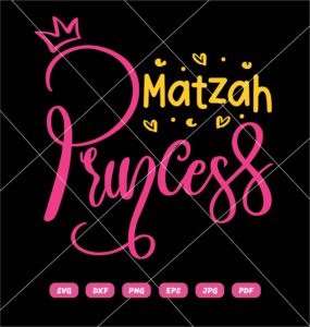 Passover Afikoman SVG Matzah Princess SVG Jewish Holiday