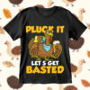 Pluck It Lets Get Basted Thanksgiving Turkey SVG, Turkey Drinking