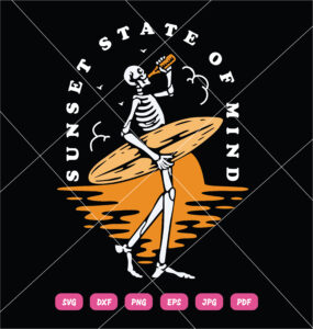 Sunset State Of Mind SVG Halloween Holiday
