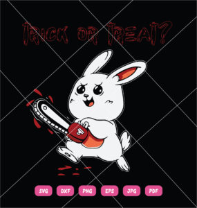 Trick Or Treat SVG Halloween Rabbit